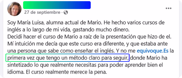 Testimonio de alumna
